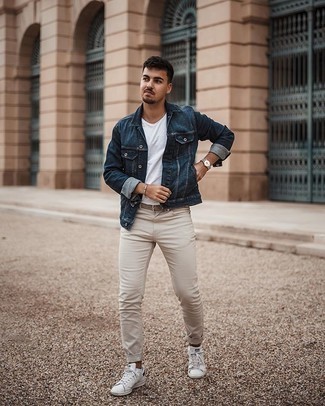 Beige geflochtenen Segeltuchgürtel kombinieren – 67 Herren Outfits