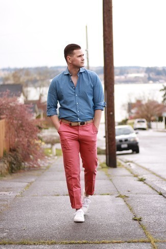 Beige geflochtenen Segeltuchgürtel kombinieren – 67 Herren Outfits