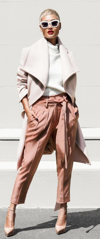 Wie Karottenhose mit Pumps zu kombinieren – 52 Frühling Damen Outfits