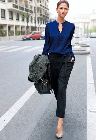 Wie Karottenhose mit Pumps zu kombinieren – 111 Damen Outfits