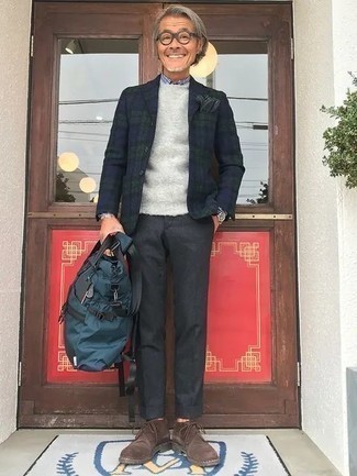 Dunkeltürkisen Segeltuch Rucksack kombinieren – 148 Herren Outfits