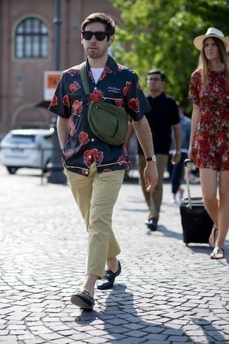 Dunkeltürkise Bauchtasche kombinieren – 38 Herren Outfits