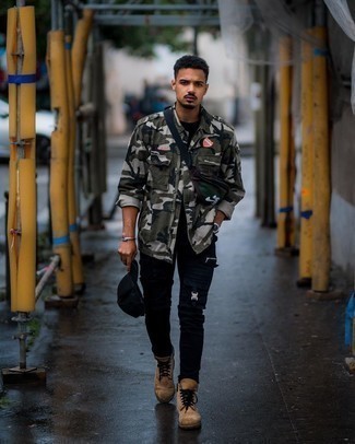 Dunkeltürkise Bauchtasche kombinieren – 38 Herren Outfits