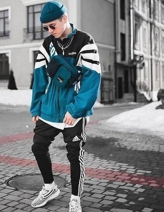 Dunkeltürkise Bauchtasche kombinieren – 38 Herren Outfits