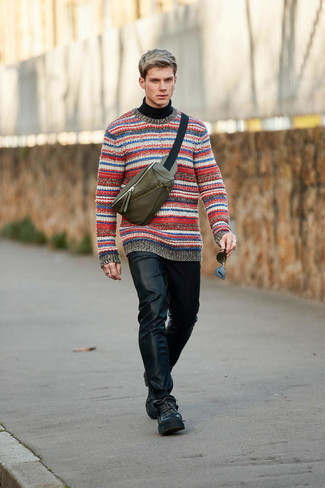 Dunkeltürkise Bauchtasche kombinieren – 38 Herren Outfits