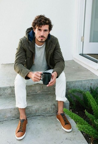 Dunkeltürkisen Parka kombinieren – 201 Herren Outfits kalt Wetter
