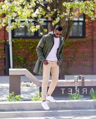 Dunkeltürkise Regenjacke kombinieren – 92 Frühling Herren Outfits