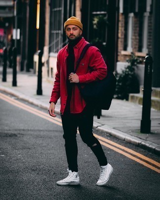 Rotbraune Mütze kombinieren – 320 Herren Outfits