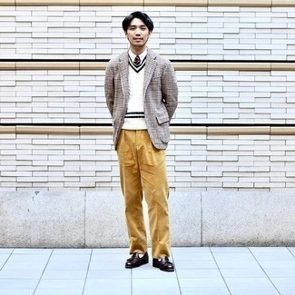 Rotbraune Anzughose aus Cord kombinieren – 71 Herren Outfits
