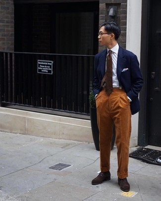 Rotbraune Anzughose aus Cord kombinieren – 71 Herren Outfits
