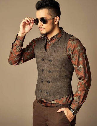 Welche Westen mit rotbrauner Anzughose zu tragen – 83 Herren Outfits