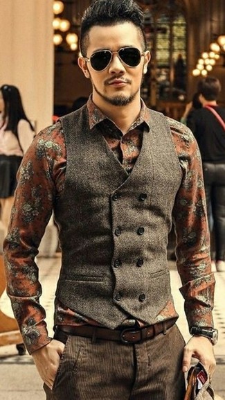 Welche Westen mit rotbrauner Anzughose zu tragen – 83 Herren Outfits