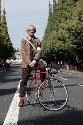 Welche Westen mit rotbrauner Anzughose zu tragen – 83 Herren Outfits