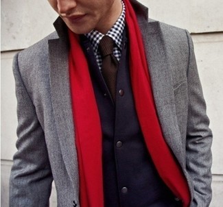 Rotbraune Strick Krawatte kombinieren – 137 Herren Outfits