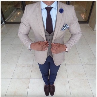 Rotbraune Strick Krawatte kombinieren – 137 Herren Outfits