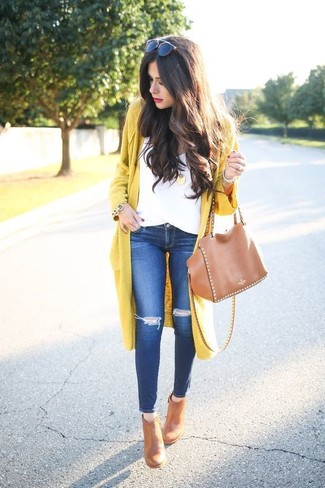 Rotbraune Leder Stiefeletten kombinieren – 23 Casual Damen Outfits