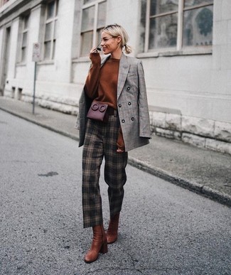Rotbraune Leder Stiefeletten kombinieren – 122 Damen Outfits warm Wetter