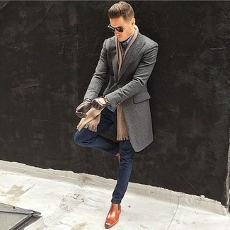 Rotbraune Chelsea Boots aus Leder kombinieren – 1086+ Herren Outfits