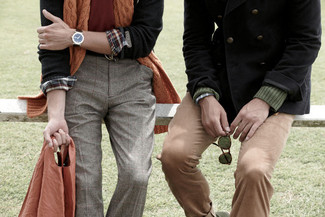 Rotbraunen Schal kombinieren – 347 Herren Outfits
