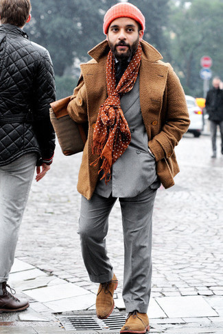 Rotbraunen Schal kombinieren – 347 Herren Outfits
