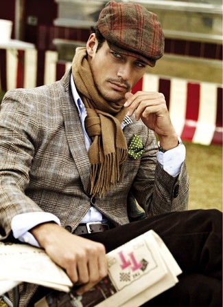 Rotbraunen Schal kombinieren – 347 Herren Outfits