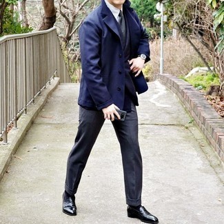 dunkelgraue Anzughose von Tom Tailor