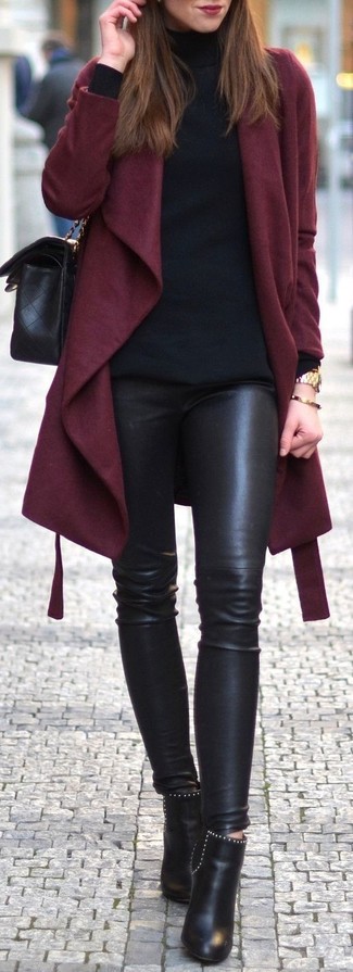 Wie Rollkragenpullover mit Stiefeletten zu kombinieren – 396 Damen Outfits