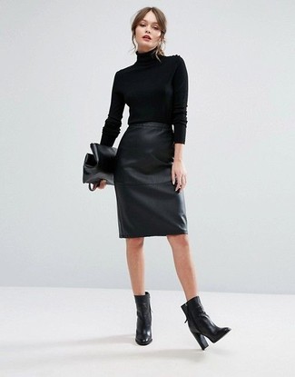 Wie Rollkragenpullover mit Stiefeletten zu kombinieren – 396 Damen Outfits