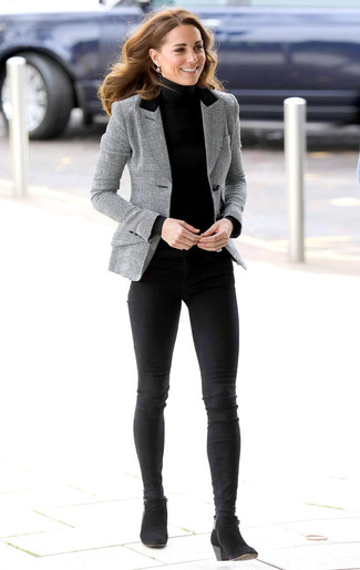 Wie Rollkragenpullover mit Stiefeletten zu kombinieren – 396 Damen Outfits
