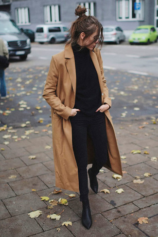 Wie Rollkragenpullover mit Stiefeletten zu kombinieren – 396 Damen Outfits