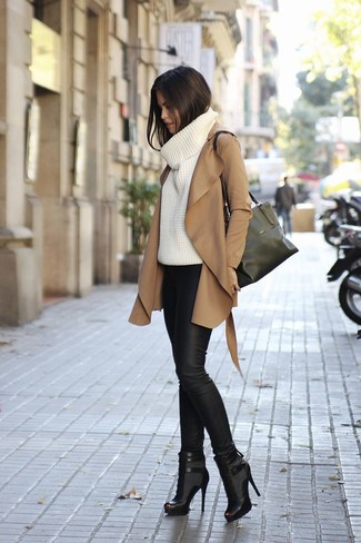 Wie Rollkragenpullover mit Stiefeletten zu kombinieren – 396 Damen Outfits