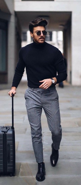 Wie Rollkragenpullover mit Anzughose zu kombinieren – 1366+ Herren Outfits