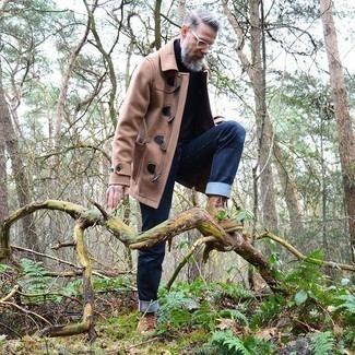 Wie Rollkragenpullover mit Düffelmantels zu kombinieren – 55 Herren Outfits