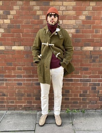 Wie Rollkragenpullover mit Düffelmantels zu kombinieren – 55 Herren Outfits