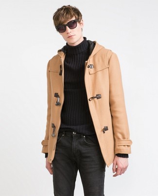 Wie Rollkragenpullover mit Düffelmantels zu kombinieren – 55 Herren Outfits