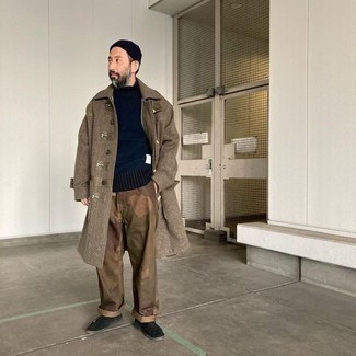 Wie Rollkragenpullover mit Düffelmantels zu kombinieren – 55 Herren Outfits