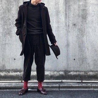 Wie Rollkragenpullover mit Düffelmantels zu kombinieren – 55 Herren Outfits