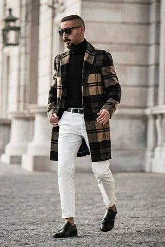 mehrfarbiger Mantel mit Schottenmuster von Gucci