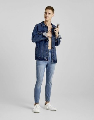 hellblaue enge Jeans von Dolce & Gabbana