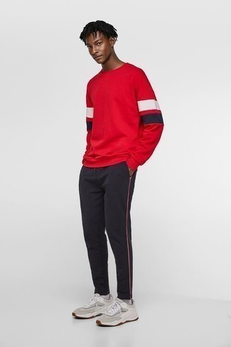 rotes Sweatshirt von Moncler Gamme Bleu
