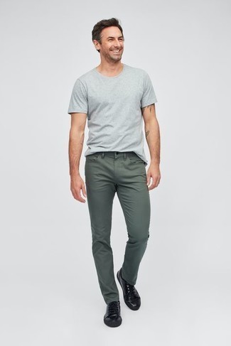dunkelgrüne Jeans von ASOS DESIGN