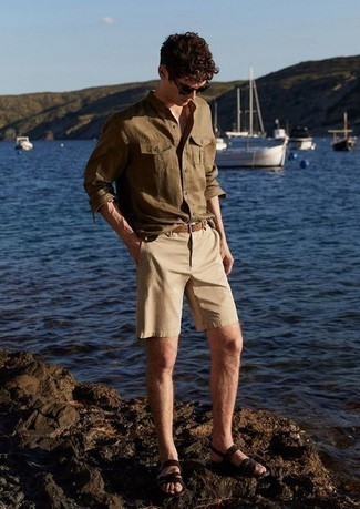 beige Shorts von Tom Tailor