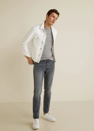 weiße Jeansjacke von Lemaire