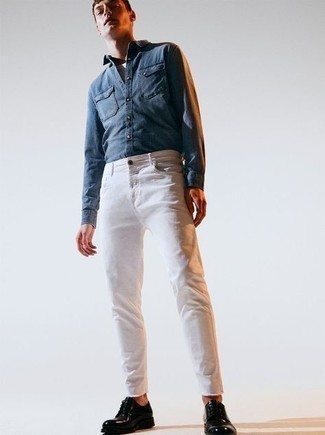 weiße enge Jeans von Pull&Bear