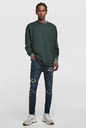 dunkelgrünes Sweatshirt von C.P. Company