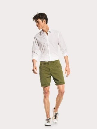 olivgrüne Shorts von ONLY & SONS