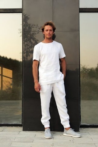 weiße Jogginghose von Thom Browne