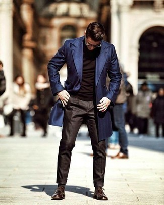 dunkelblauer Mantel von Massimo Alba