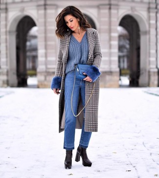 Pullover mit einem V-Ausschnitt kombinieren – 228 Damen Outfits