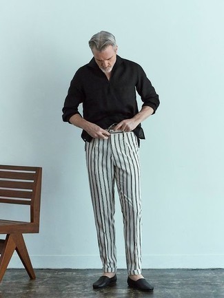 Vertikal gestreifte Chinohose kombinieren – 762+ Herren Outfits